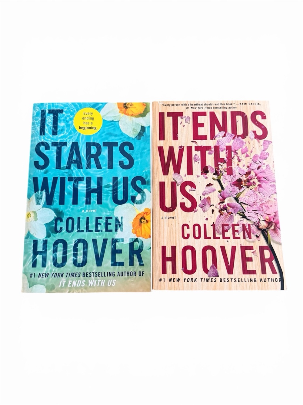 Paperback Book Set - It Starts With Us (Blue) & It Ends With Us (Pink)